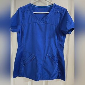 Royal Blue V-Neck Women’s Medical Scrub Top